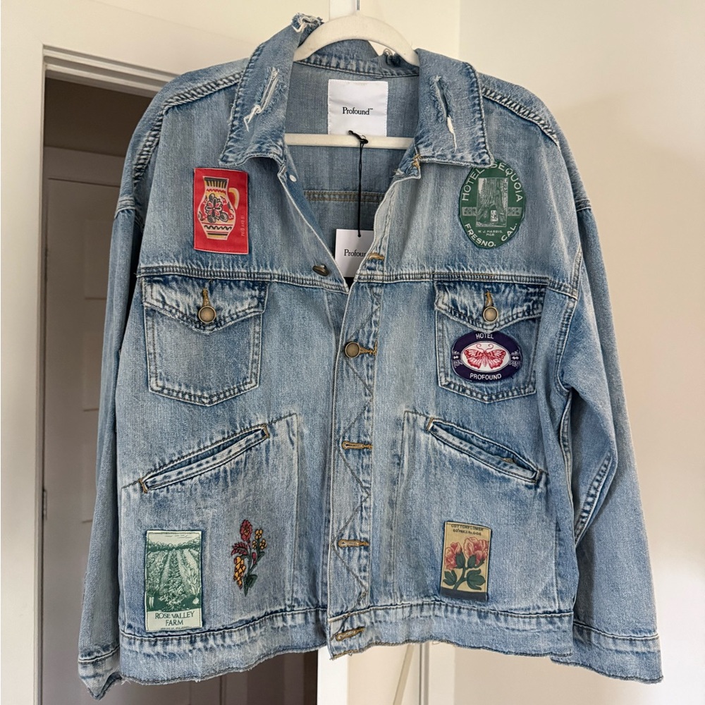 NWT Profound :: Patchwork Denim Trucker Jacket